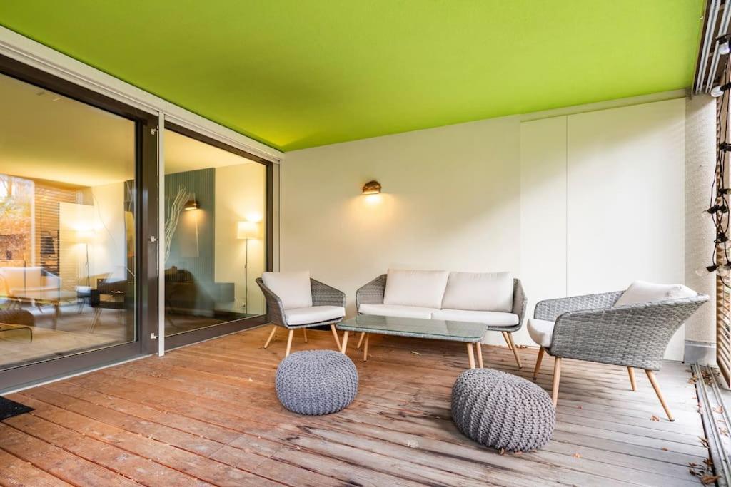 Luxus Wohnung Mit Garten Curych Exteriér fotografie